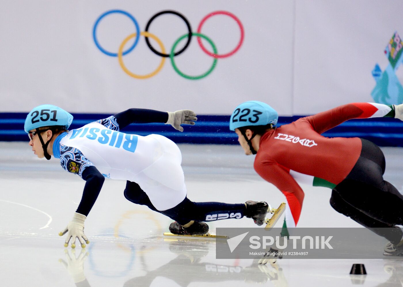 2014 Winter Olympics. Short track speed skating. Men. 500m