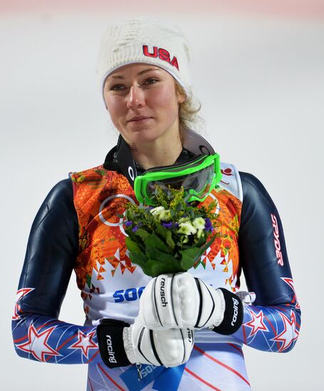 2014 Winter Olympics. Alpine skiing. Women. Slalom