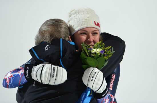 2014 Winter Olympics. Alpine skiing. Women. Slalom