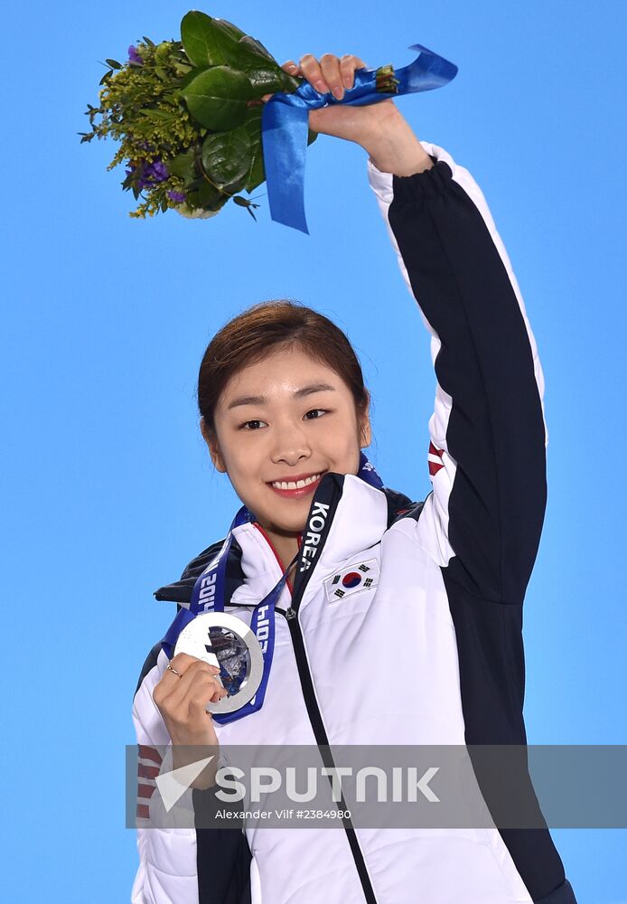 2014 Winter Olympics. Medal ceremony. Day Fourteen