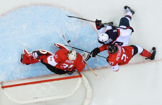 2014 Winter Olympics. Ice hockey. Men. USA vs. Canada