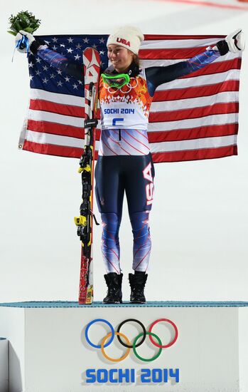 2014 Winter Olympics. Alpine skiing. Women. Slalom