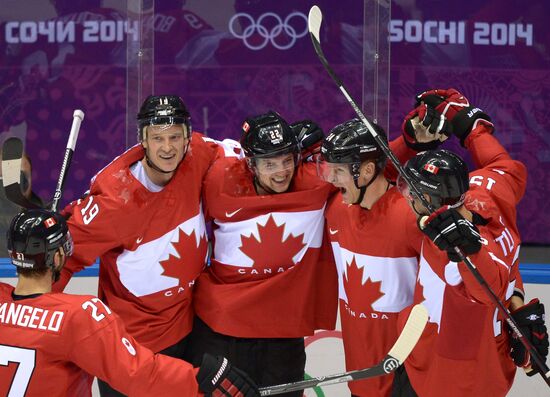 2014 Winter Olympics. Ice hockey. Men. USA vs. Canada