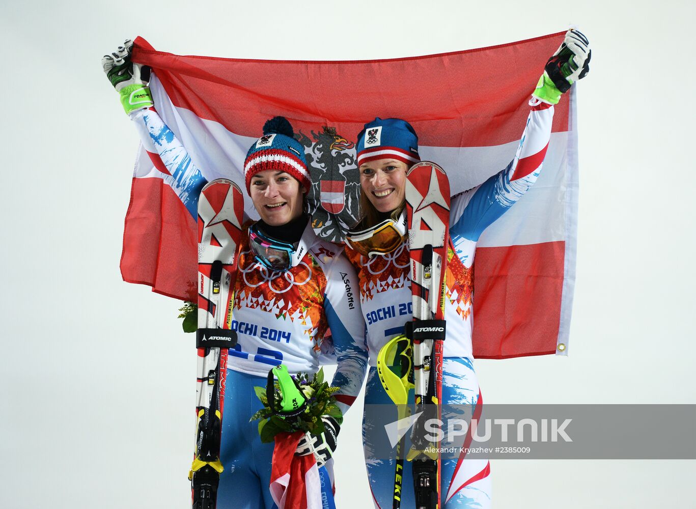 2014 Winter Olympics. Alpine skiing. Women. Slalom