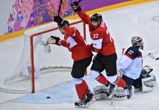 2014 Winter Olympics. Ice hockey. Men. USA vs. Canada
