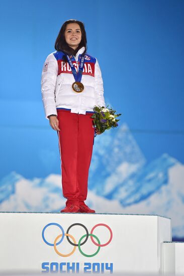 2014 Winter Olympics. Medal ceremony. Day Fourteen