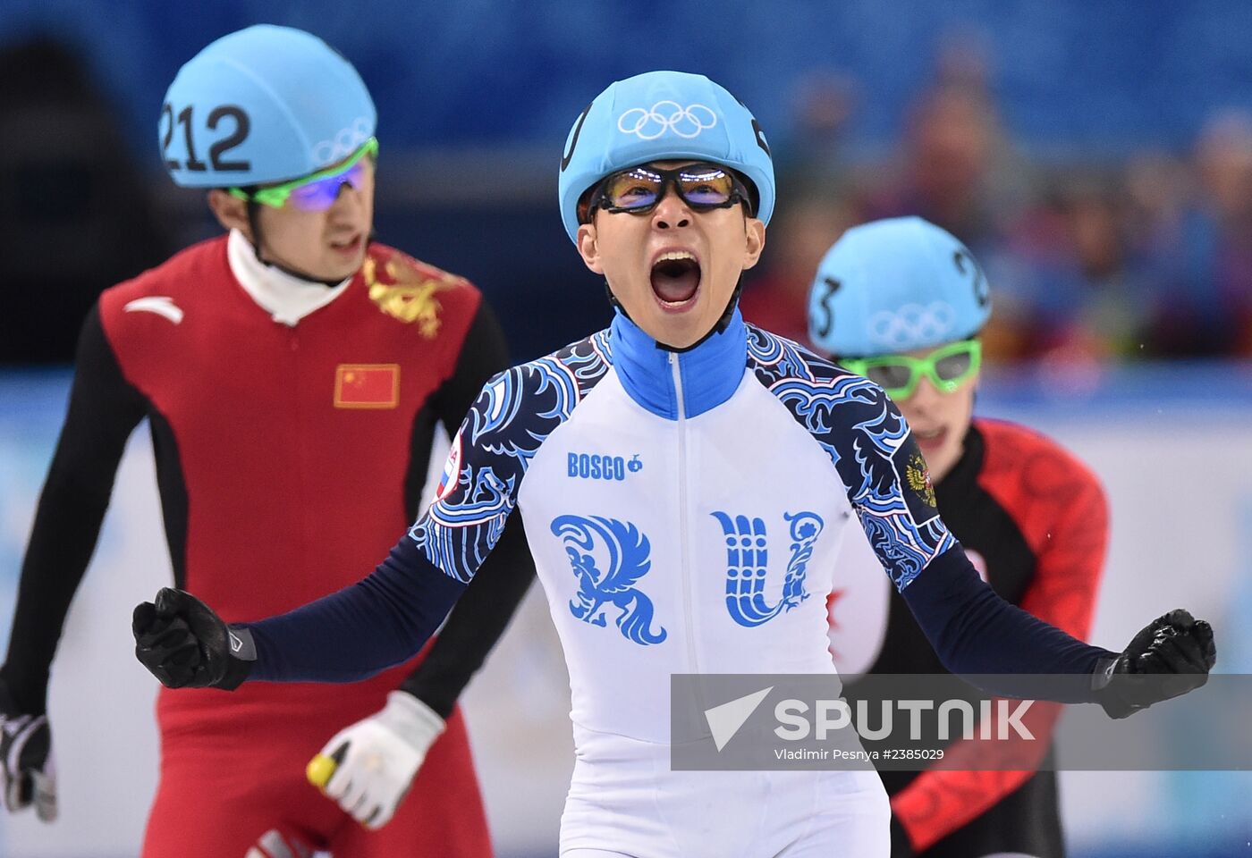 2014 Winter Olympics. Short track speed skating. Men. 500m