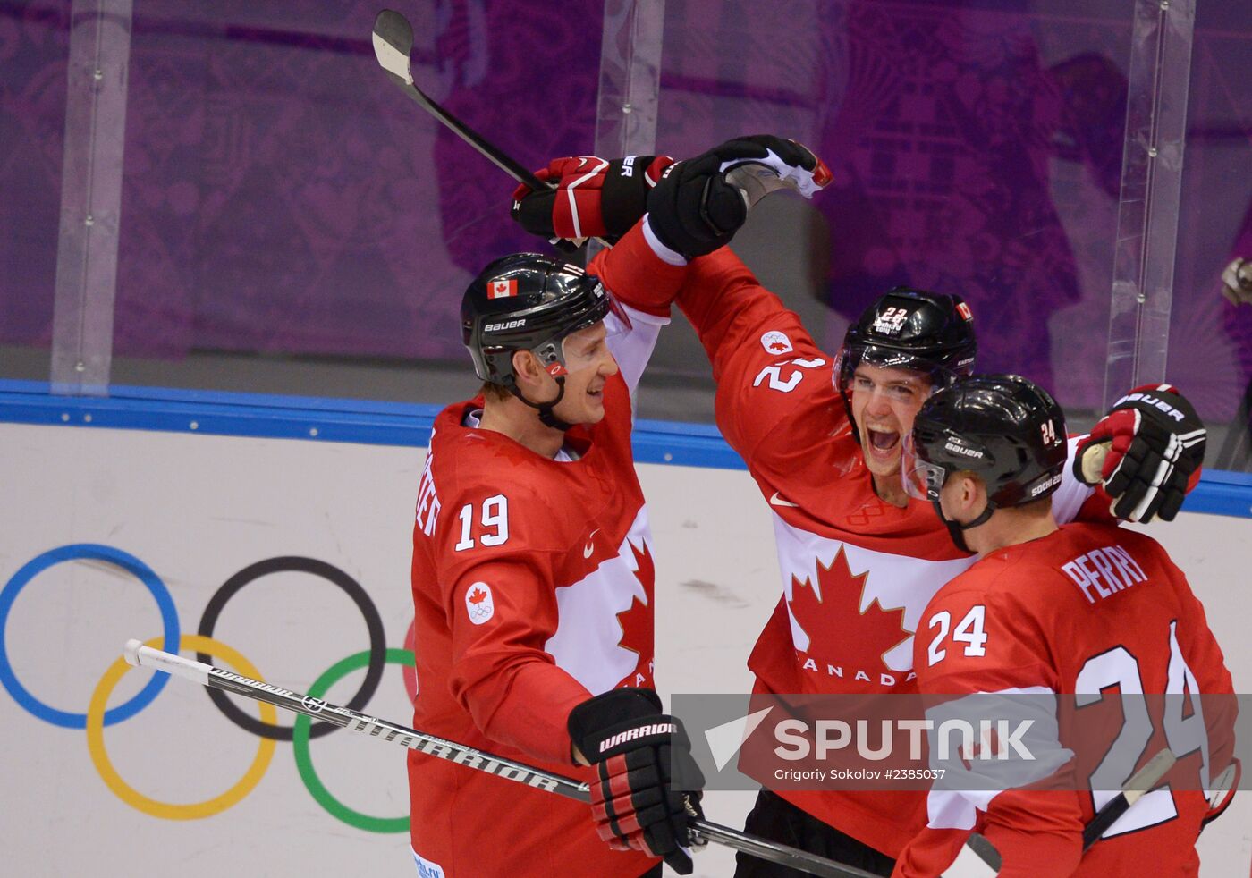 2014 Winter Olympics. Ice hockey. Men. USA vs. Canada