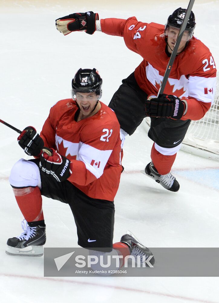2014 Winter Olympics. Ice hockey. Men. USA vs. Canada