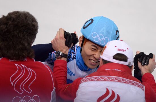2014 Winter Olympics. Short track speed skating. Men. 500m