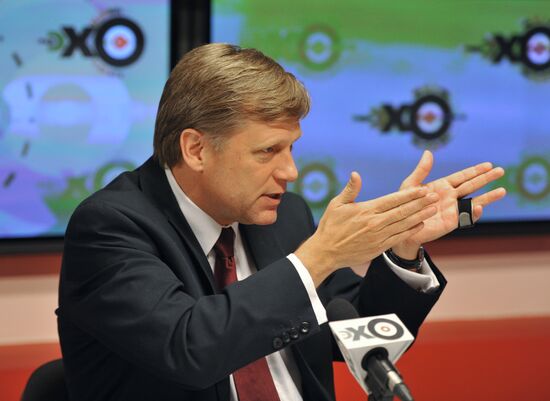 US Ambassador to Russia Michael McFaul speaks live on Echo Moscow radio station