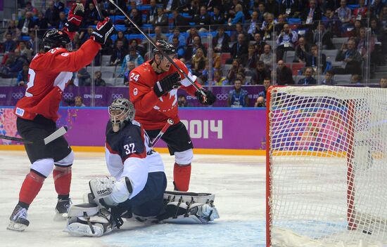 2014 Winter Olympics. Ice hockey. Men. USA vs. Canada