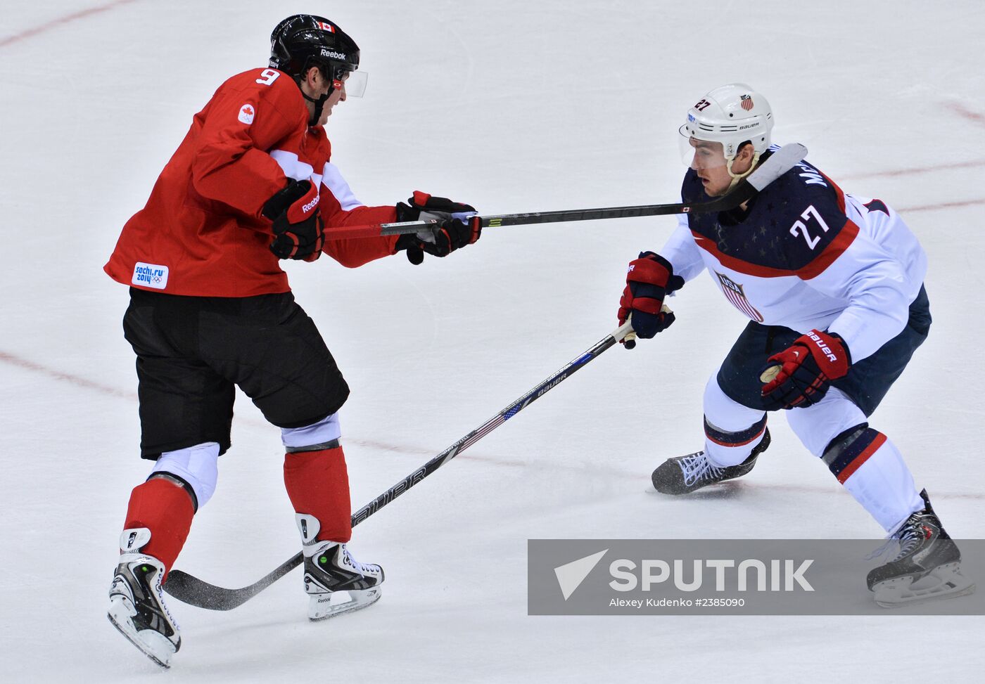 2014 Winter Olympics. Ice hockey. Men. USA vs. Canada