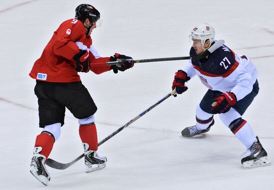 2014 Winter Olympics. Ice hockey. Men. USA vs. Canada