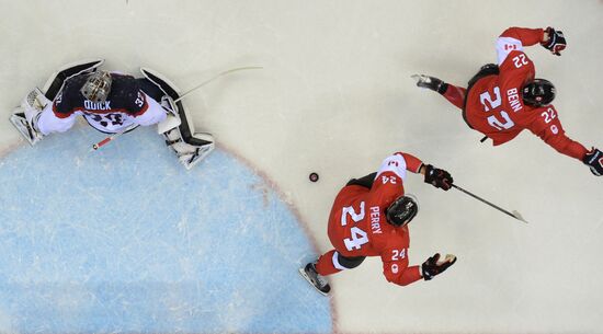 2014 Winter Olympics. Ice hockey. Men. USA vs. Canada
