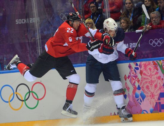 2014 Winter Olympics. Ice hockey. Men. USA vs. Canada