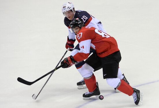 2014 Winter Olympics. Ice hockey. Men. USA vs. Canada