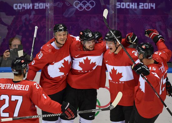 2014 Winter Olympics. Ice hockey. Men. USA vs. Canada
