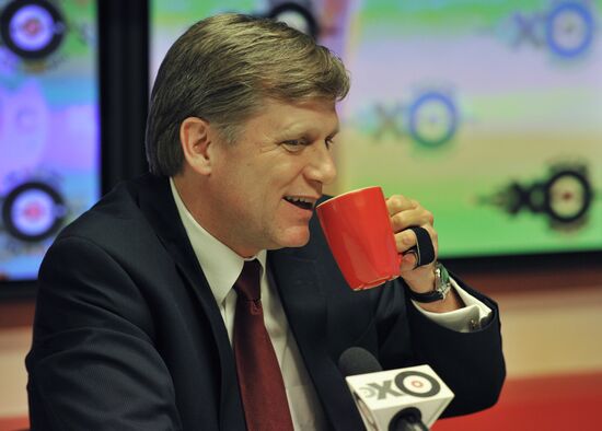 US Ambassador to Russia Michael McFaul speaking live at Echo of Moscow radio station