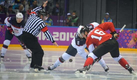 2014 Winter Olympics. Ice hockey. Men. USA vs. Canada