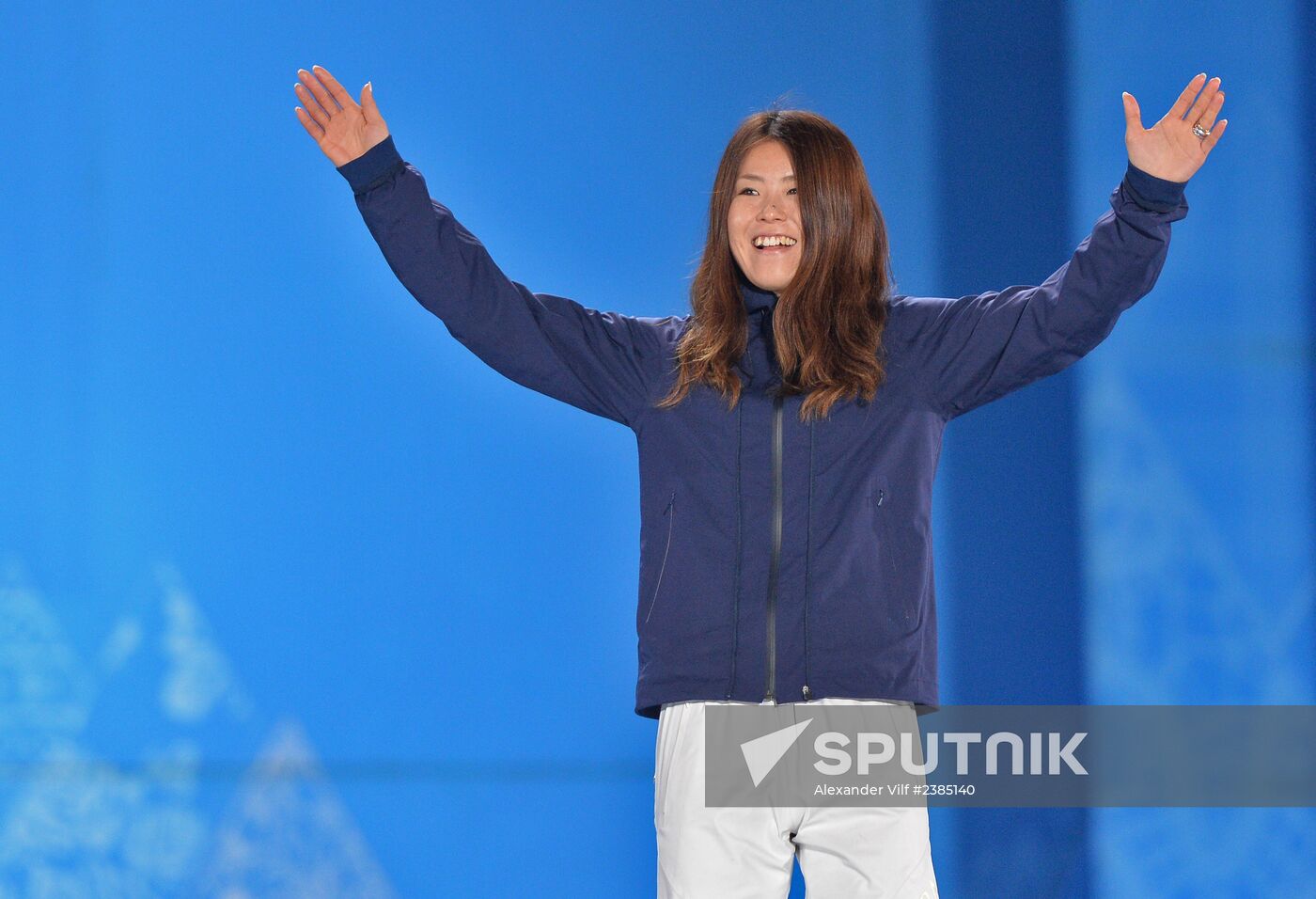2014 Winter Olympics. Medal ceremony. Day Fourteen