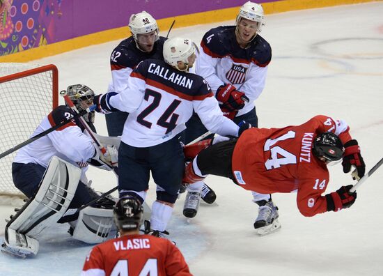 2014 Winter Olympics. Ice hockey. Men. USA vs. Canada