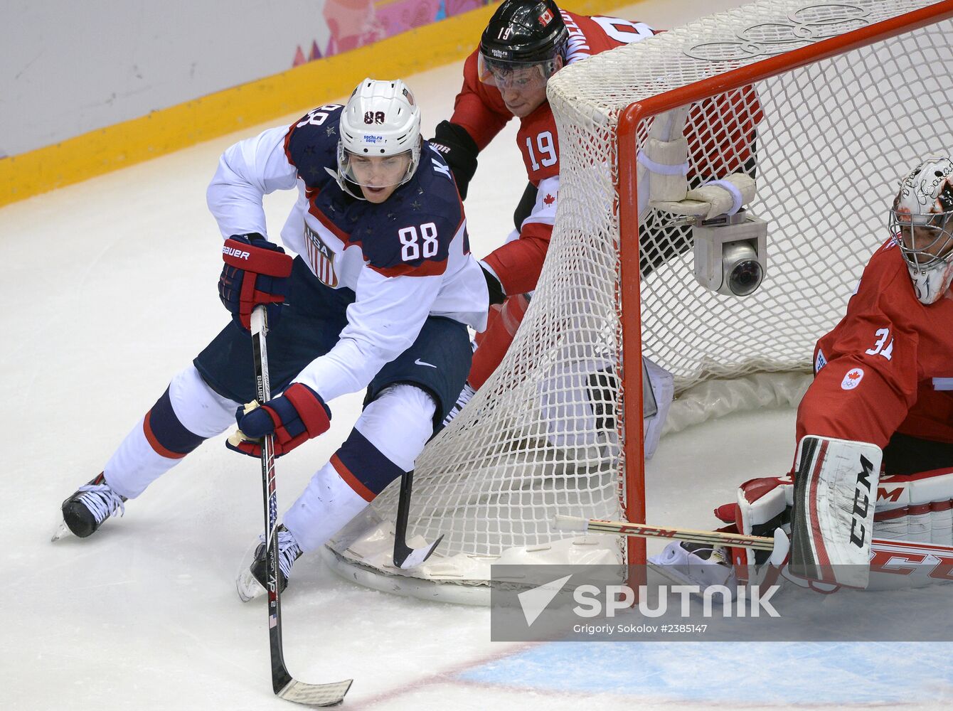 2014 Winter Olympics. Ice hockey. Men. USA vs. Canada