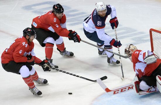 2014 Winter Olympics. Ice hockey. Men. USA vs. Canada