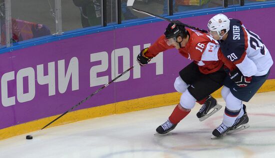 2014 Winter Olympics. Ice hockey. Men. USA vs. Canada