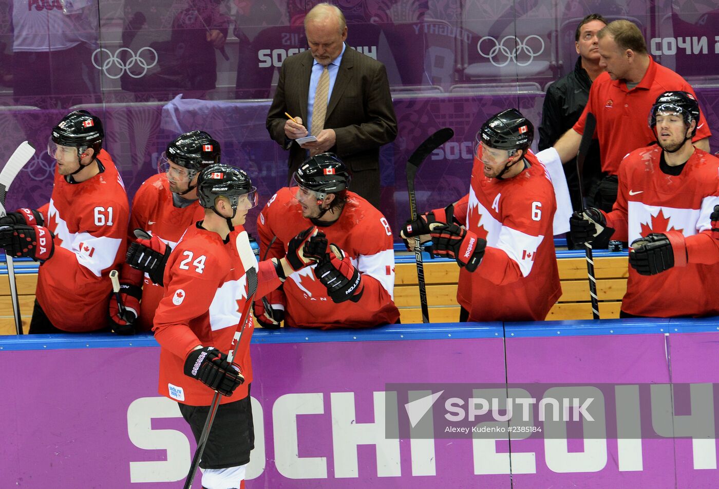 2014 Winter Olympics. Ice hockey. Men. USA vs. Canada