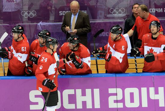 2014 Winter Olympics. Ice hockey. Men. USA vs. Canada