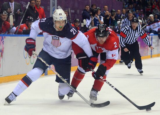 2014 Winter Olympics. Ice hockey. Men. USA vs. Canada