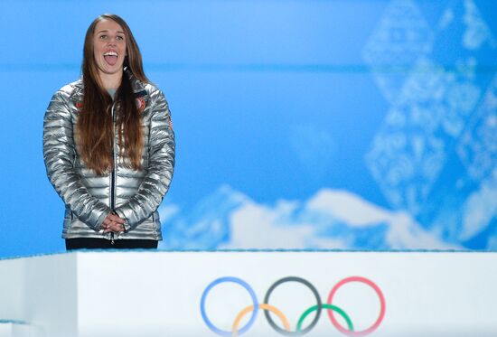 2014 Winter Olympics. Medal ceremony. Day Fourteen