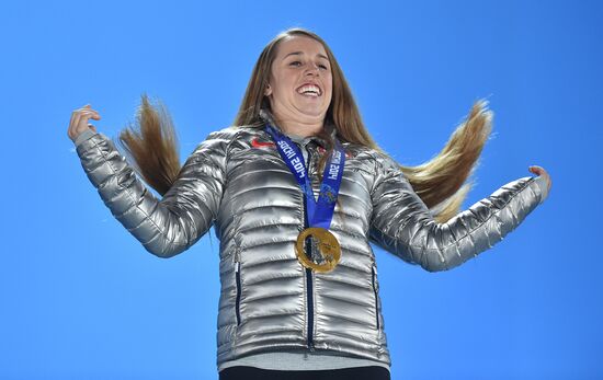 2014 Winter Olympics. Medal ceremony. Day Fourteen