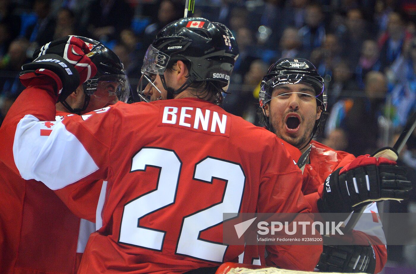 2014 Winter Olympics. Ice hockey. Men. USA vs. Canada