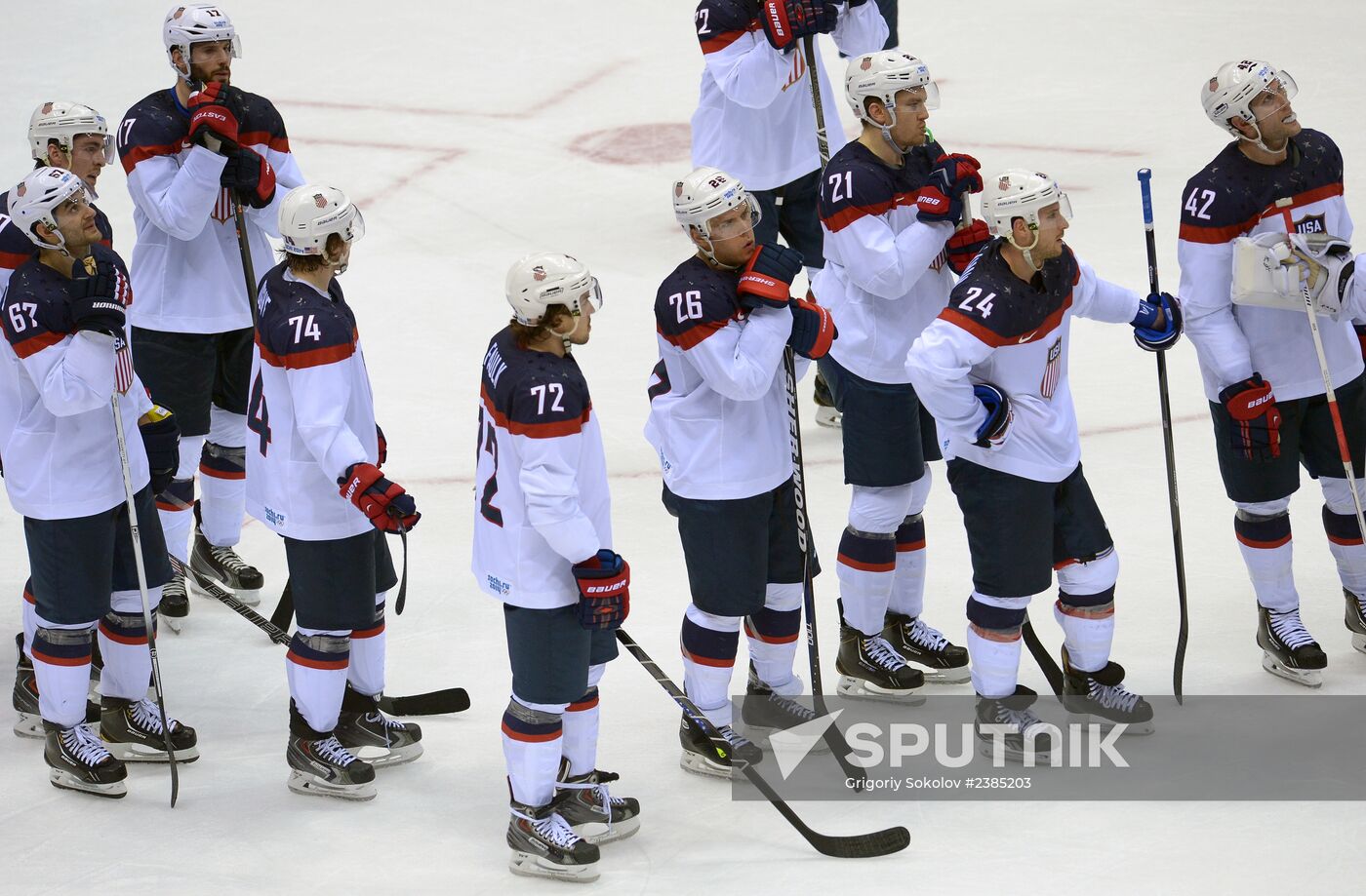 2014 Winter Olympics. Ice hockey. Men. USA vs. Canada