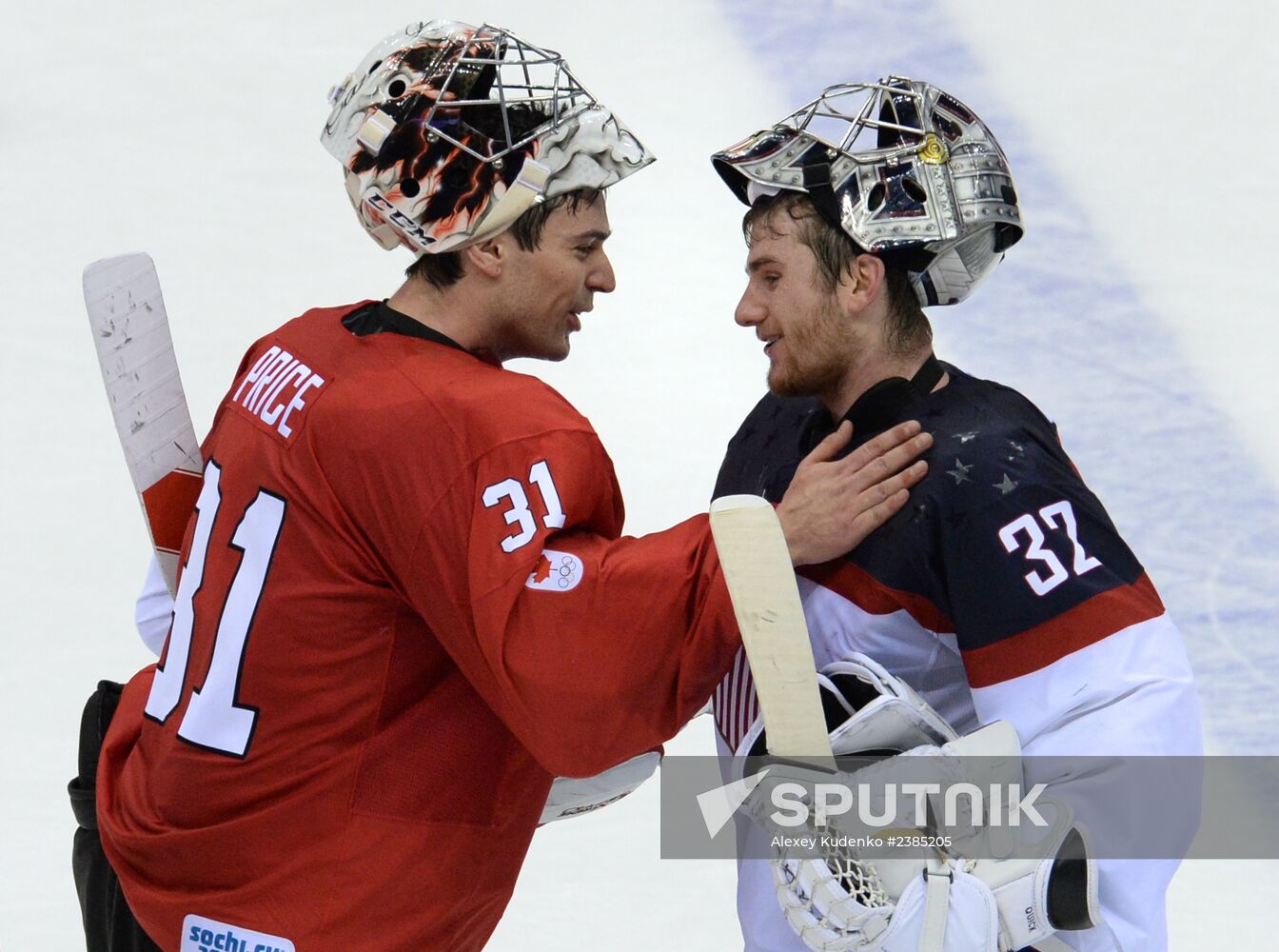 2014 Winter Olympics. Ice hockey. Men. USA vs. Canada