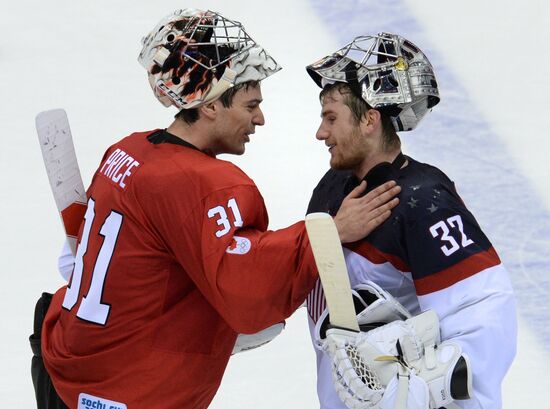 2014 Winter Olympics. Ice hockey. Men. USA vs. Canada