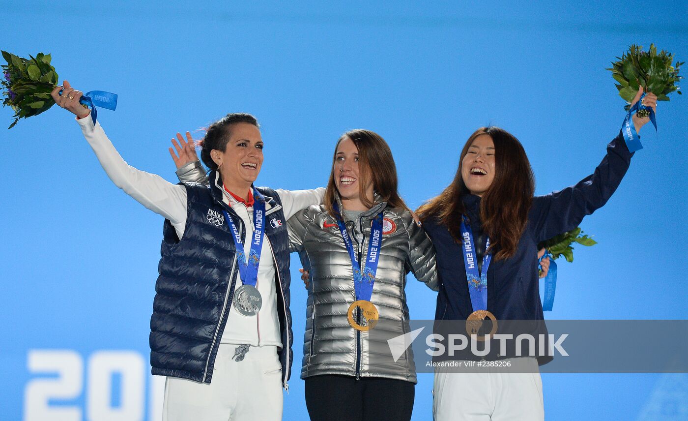 2014 Winter Olympics. Medal ceremony. Day Fourteen