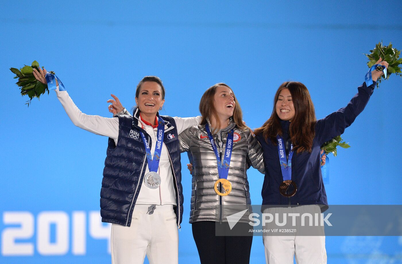 2014 Winter Olympics. Medal ceremony. Day Fourteen