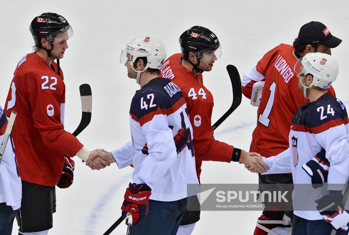 2014 Winter Olympics. Ice hockey. Men. USA vs. Canada