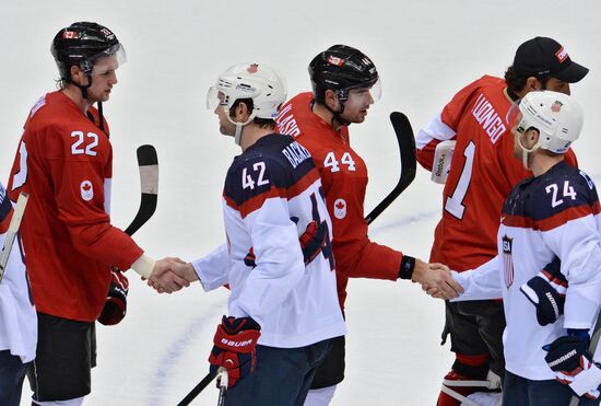 2014 Winter Olympics. Ice hockey. Men. USA vs. Canada