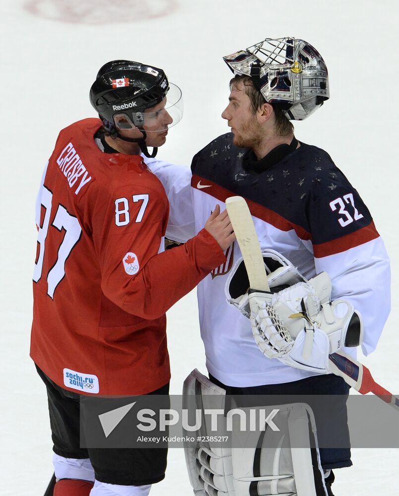 2014 Winter Olympics. Ice hockey. Men. USA vs. Canada