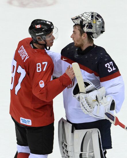 2014 Winter Olympics. Ice hockey. Men. USA vs. Canada