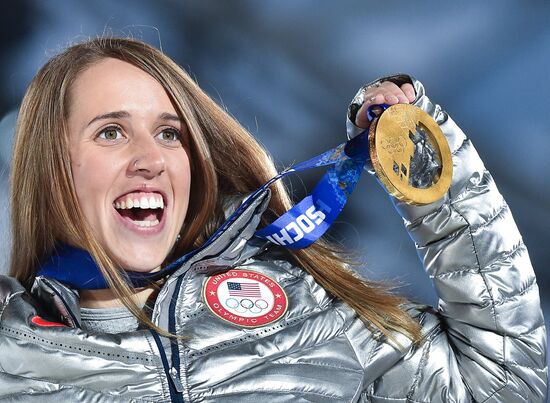 2014 Winter Olympics. Medal ceremony. Day Fourteen