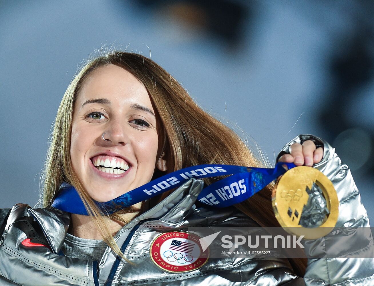 2014 Winter Olympics. Medal ceremony. Day Fourteen