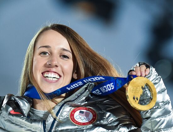 2014 Winter Olympics. Medal ceremony. Day Fourteen