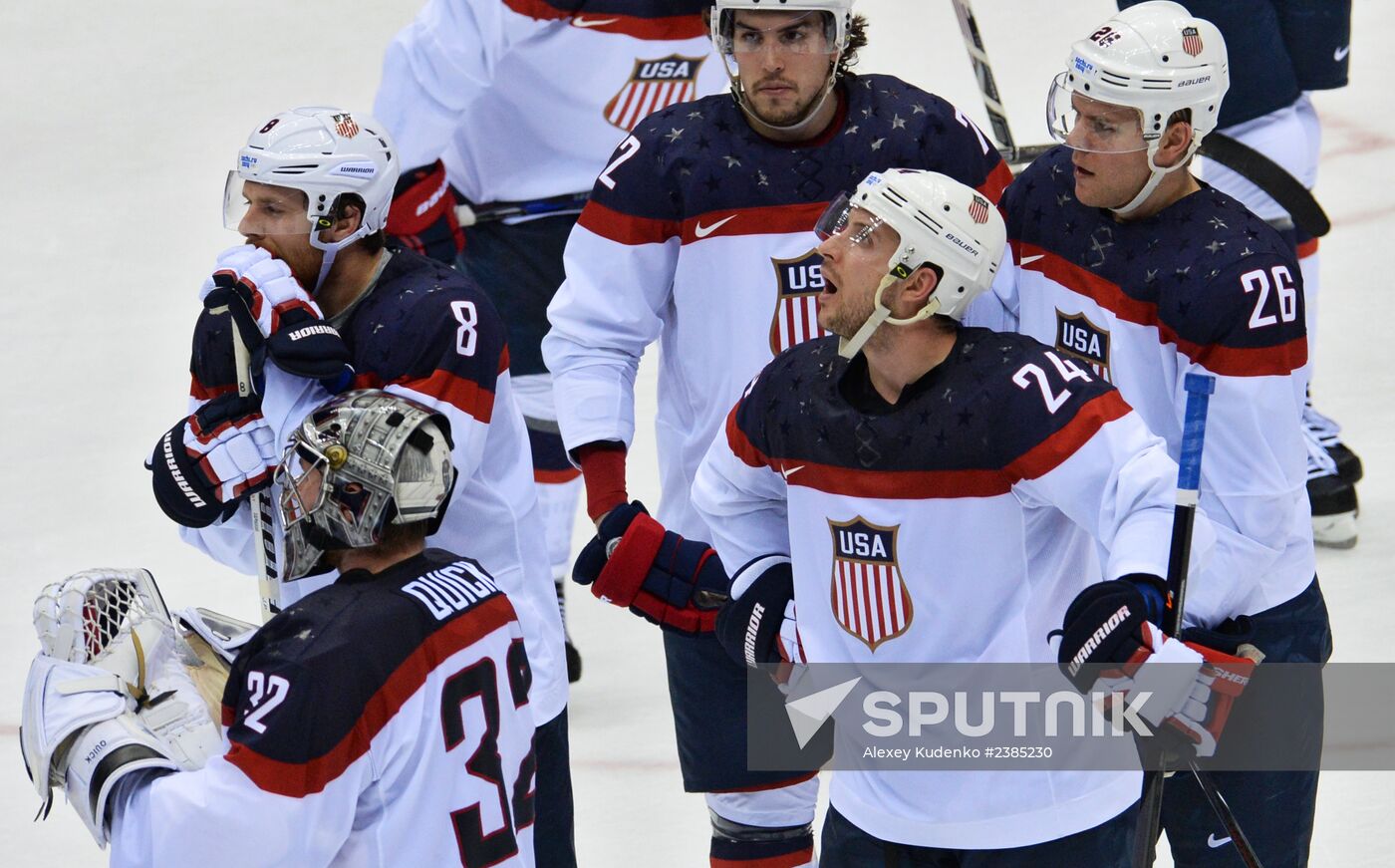 2014 Winter Olympics. Ice hockey. Men. USA vs. Canada