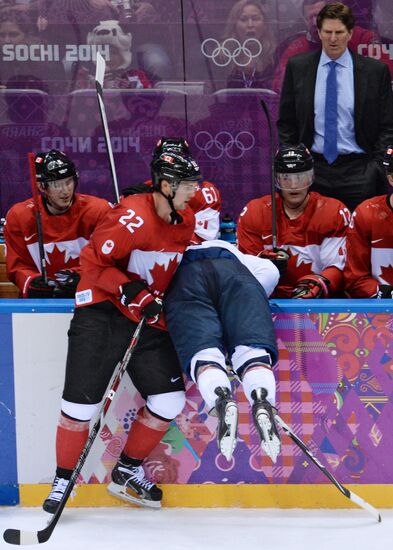2014 Winter Olympics. Ice hockey. Men. USA vs. Canada
