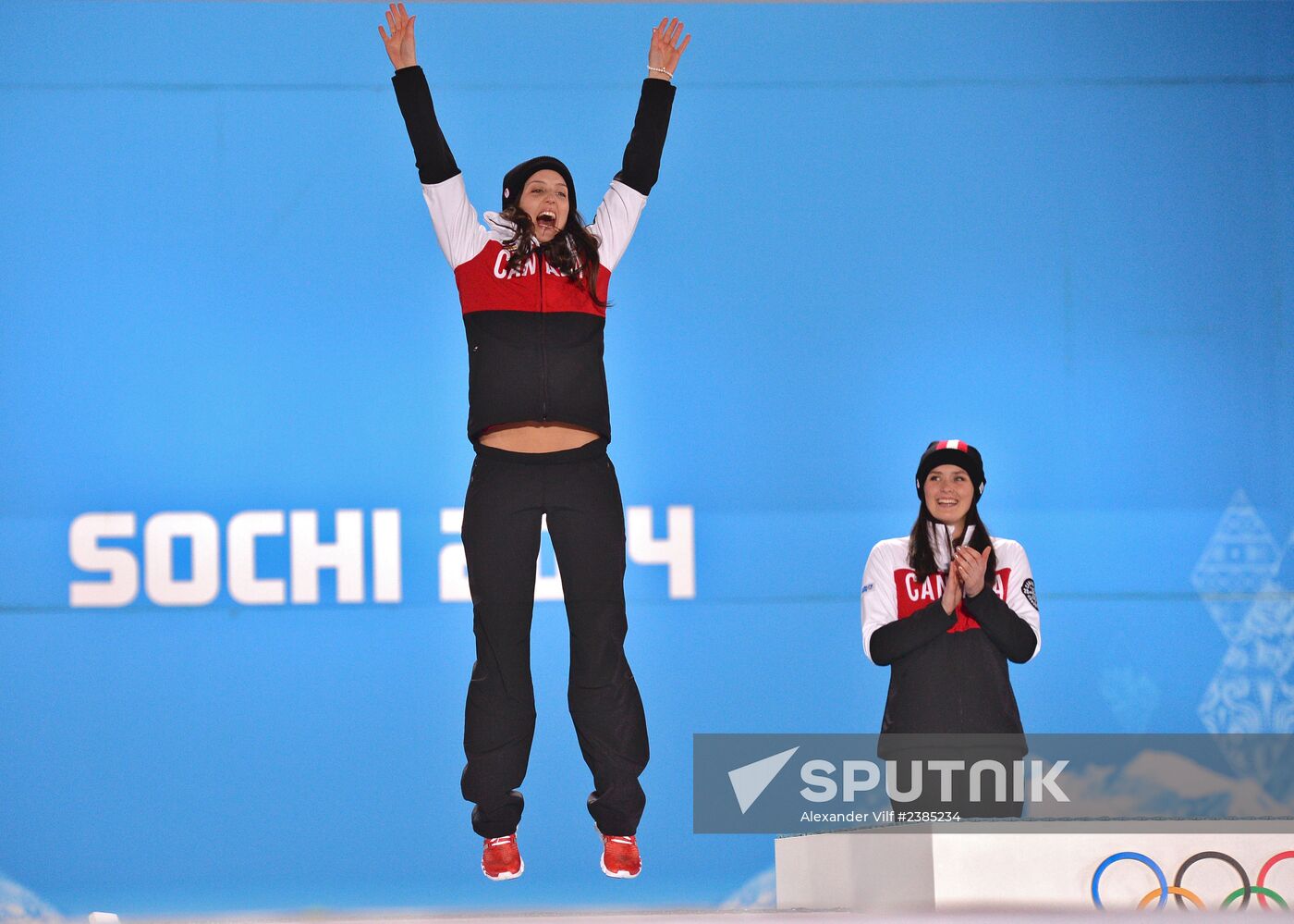 2014 Winter Olympics. Medal ceremony. Day Fourteen